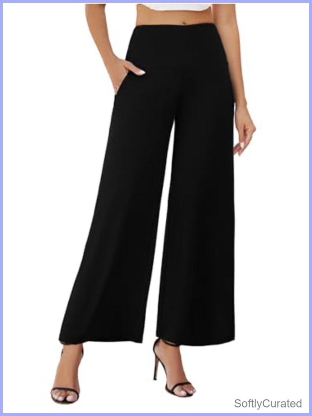 Arolina Wide Leg Palazzo Lounge Pants High Waisted Stretchy with Pockets